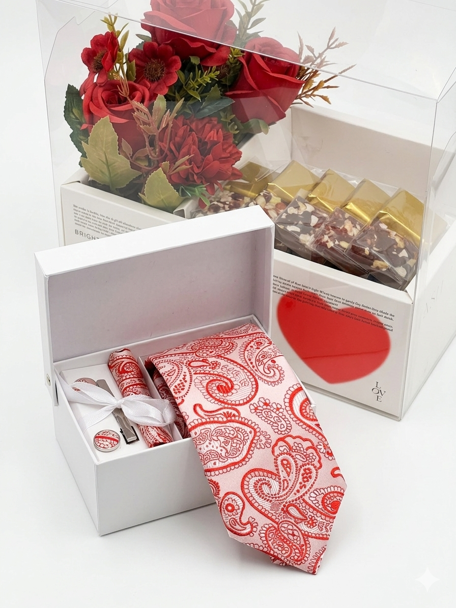 Luxury Gentleman's Set - Paisley tie