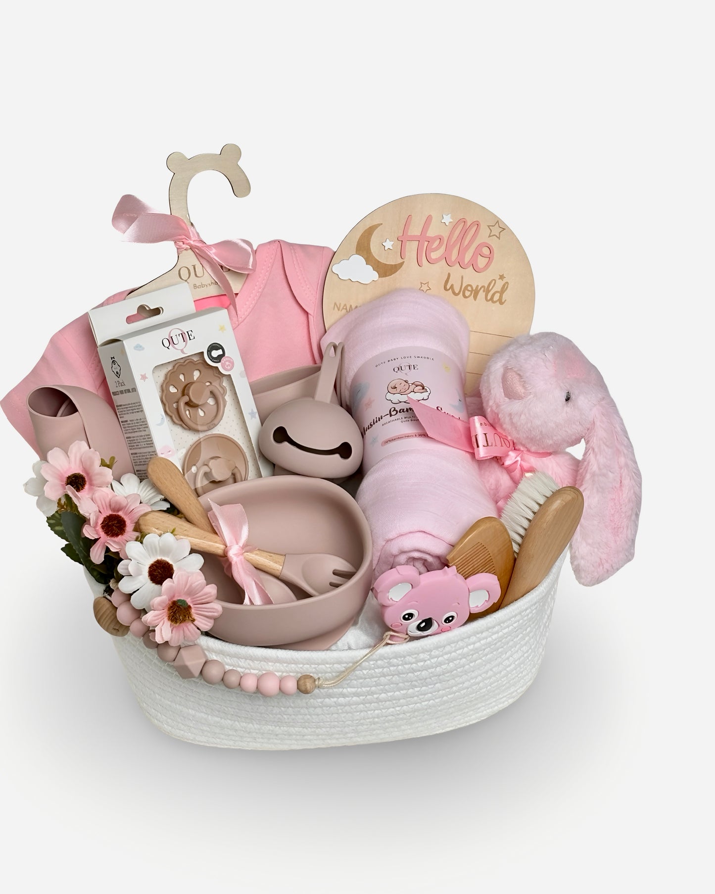 18-pieces - Bundle of Joy - Welcome baby Girl Basket