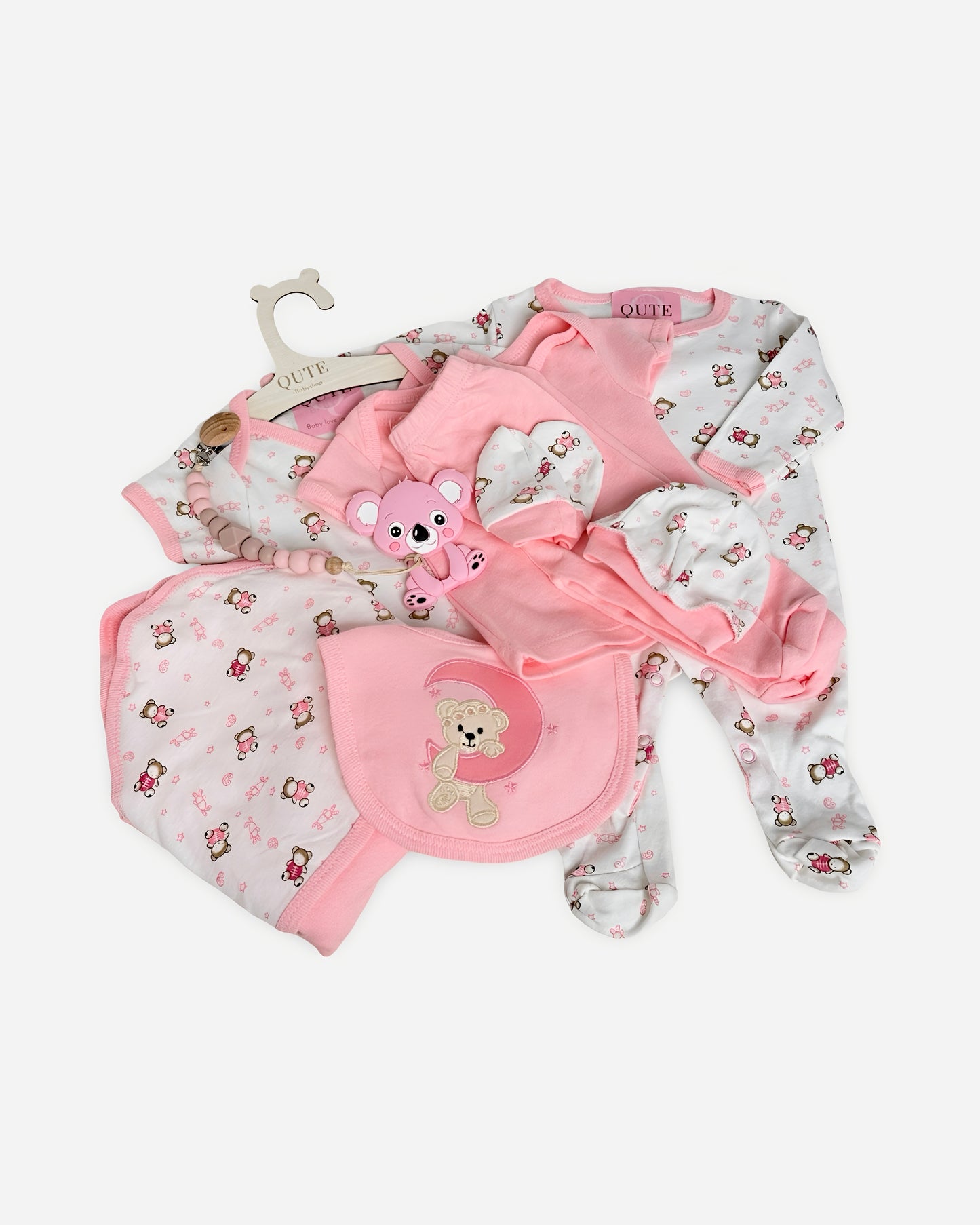 12-pieces - Comfort and Cuddles - Baby Girl Gift Set