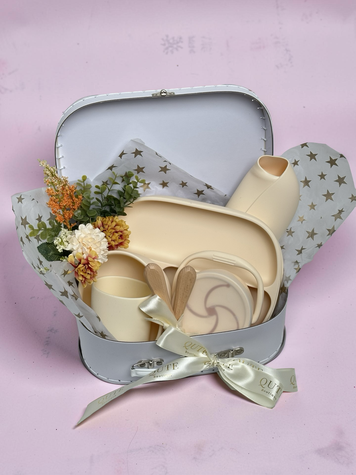 Mealtime Memories - Baby Feeding Set - Cream