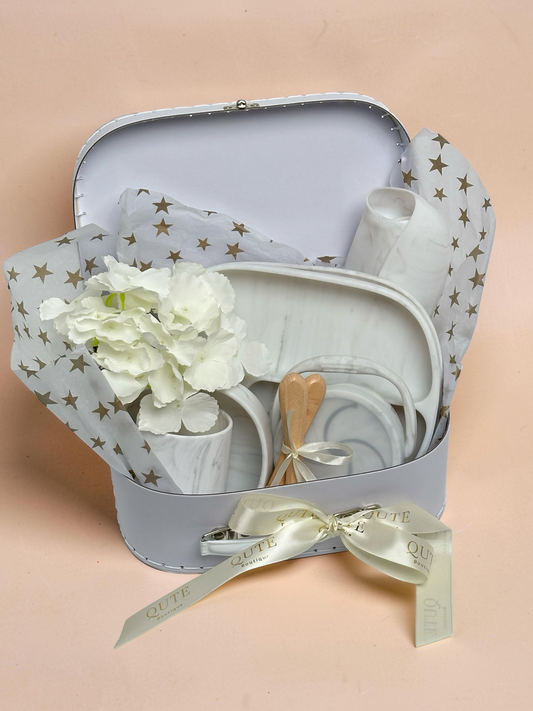 Mealtime Memories -Baby Feeding Set - Posh Marble
