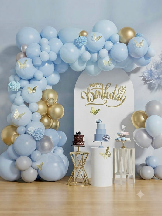Ballon Decorations Qatar - Blue Skies Celebration Kit