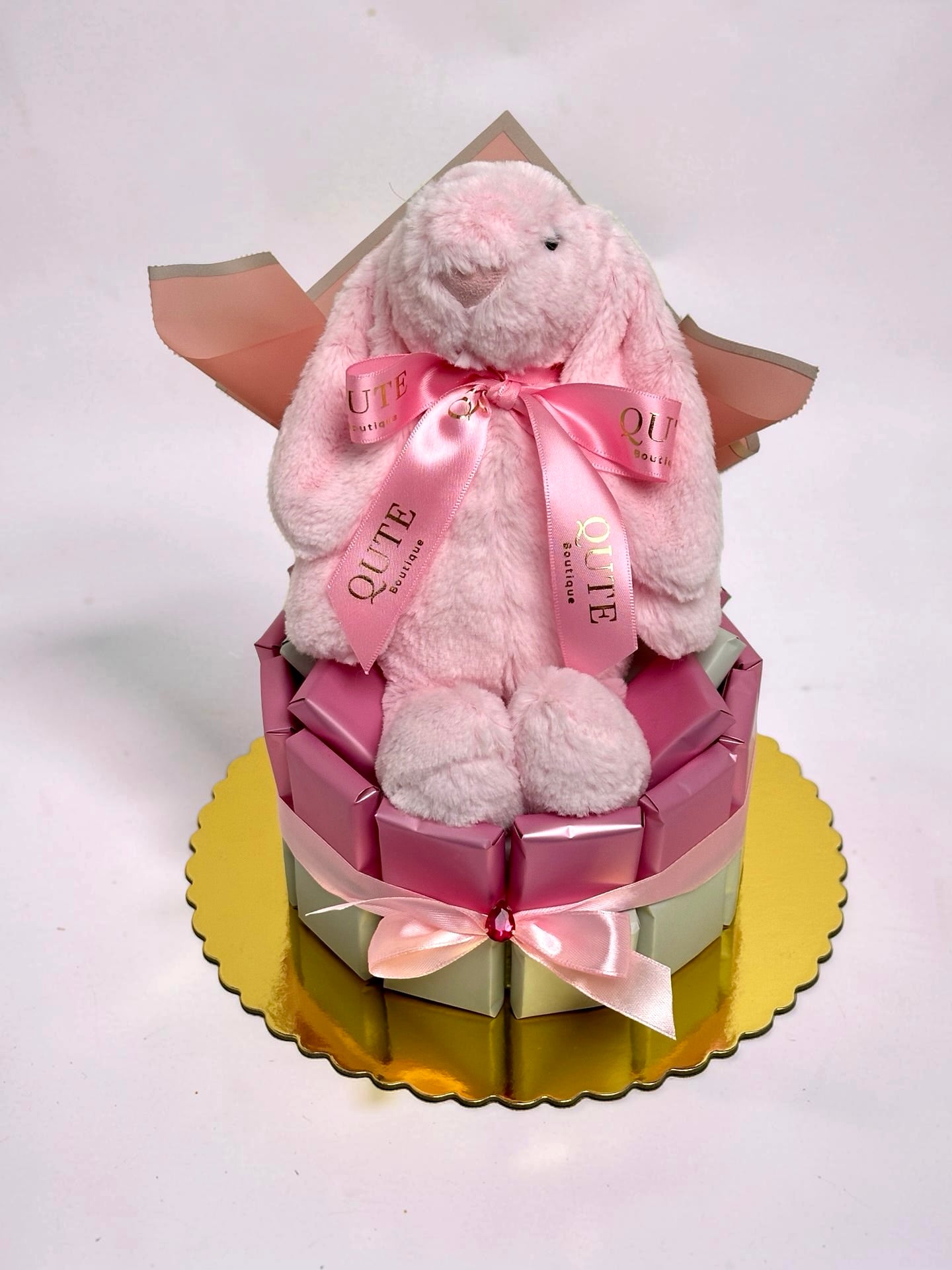 Belgian Chocolate Arrangement - Pink indulgence