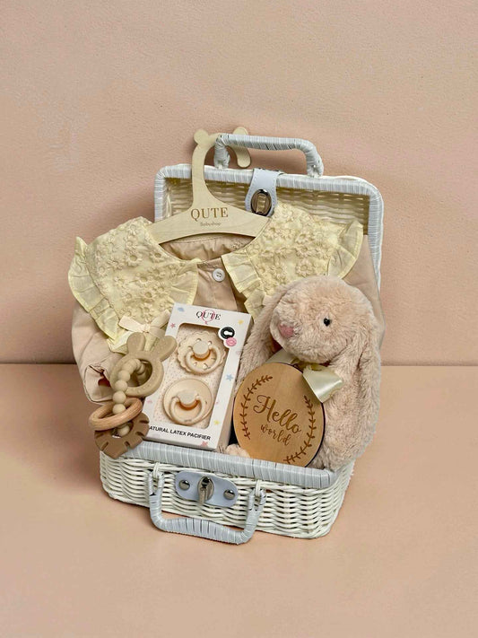 The Golden Sunshine - Deluxe Yellow Baby Girl Gift Set
