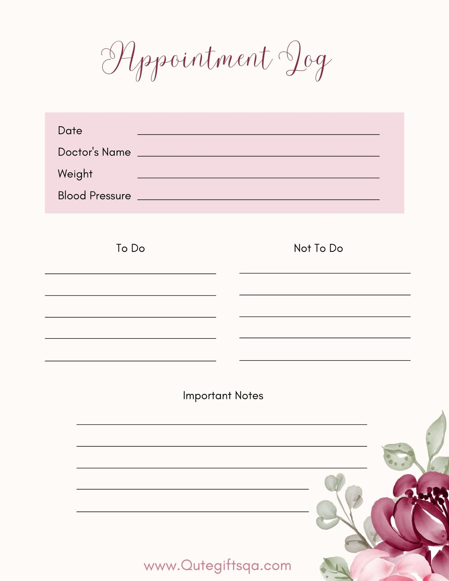 Appointment Journal - Expecting Moms