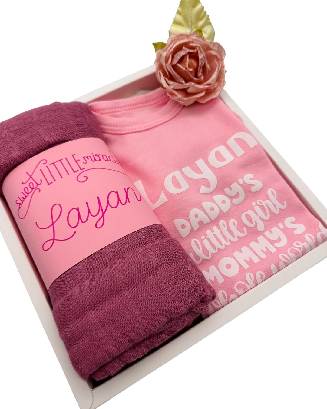 9-pieces -Personalized Baby Girl Clothing Set