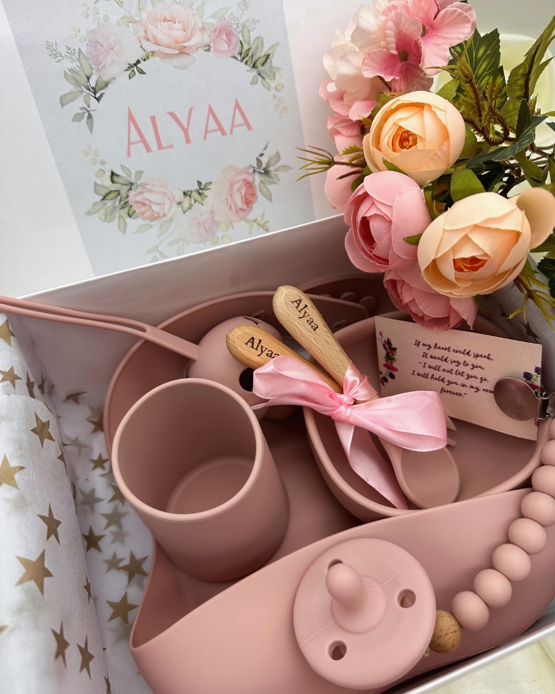 9-pieces -Newborn Essentials Gift Set - Rose Pink