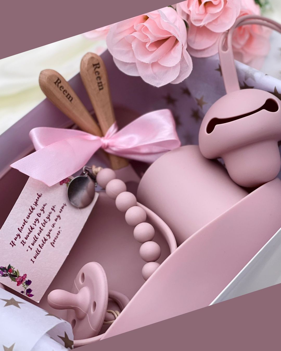 9-pieces -Newborn Essentials Gift Set - Rose Pink