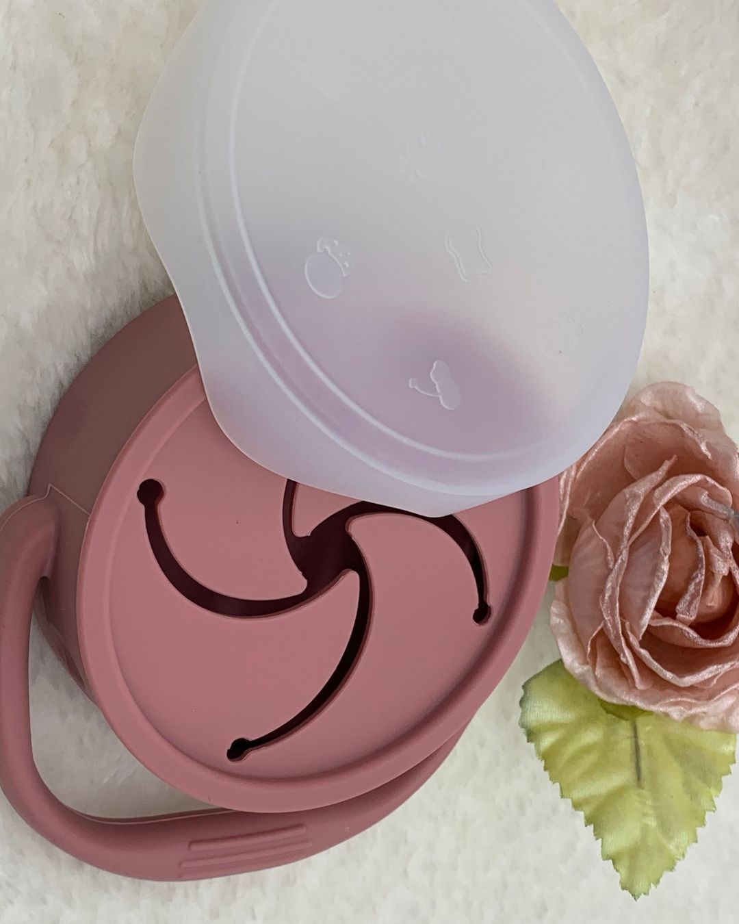 9 pieces - Baby Feeding Set - Dark Pink