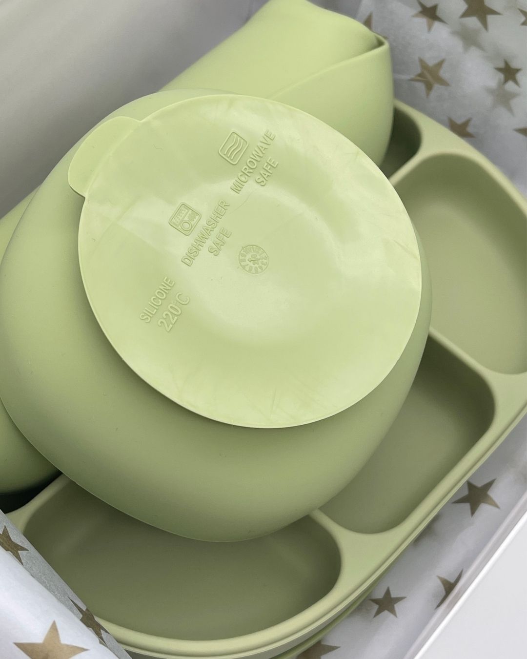 9 pieces -Baby Feeding Set - Olive Green